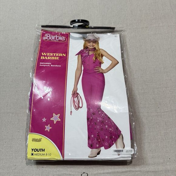 Spirit Other - Barbie Costume Western Barbie Outfit Child Medium 8-10 Spirit Halloween